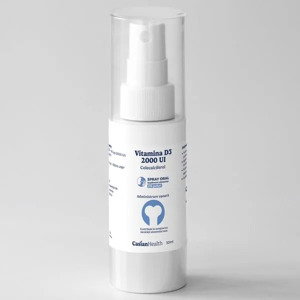 Vitamina D3 2000 UI spray oral, 30 ml Casianhealth — preț și oferte