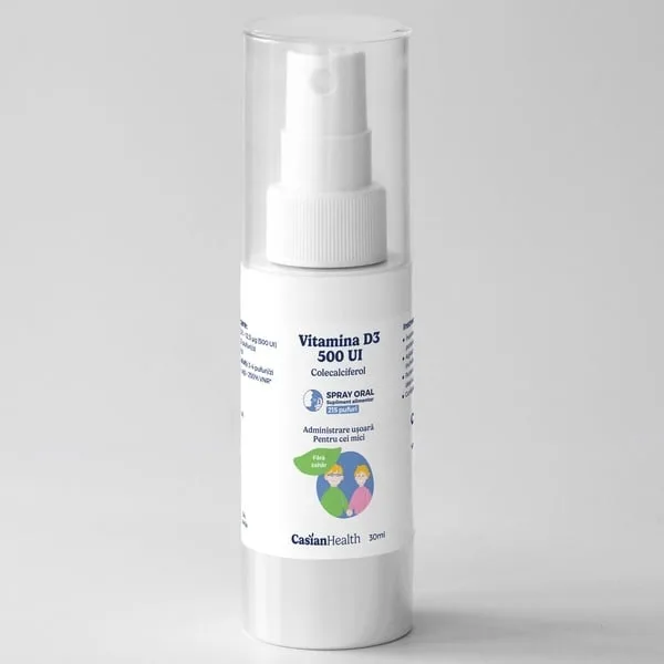 Vitamina D3 500 UI spray oral, 30 ml Casianhealth — preț și oferte