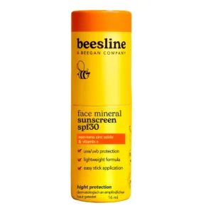 Stick de protectie solara minerala pentru fata SPF30, 16 ml, Beesline