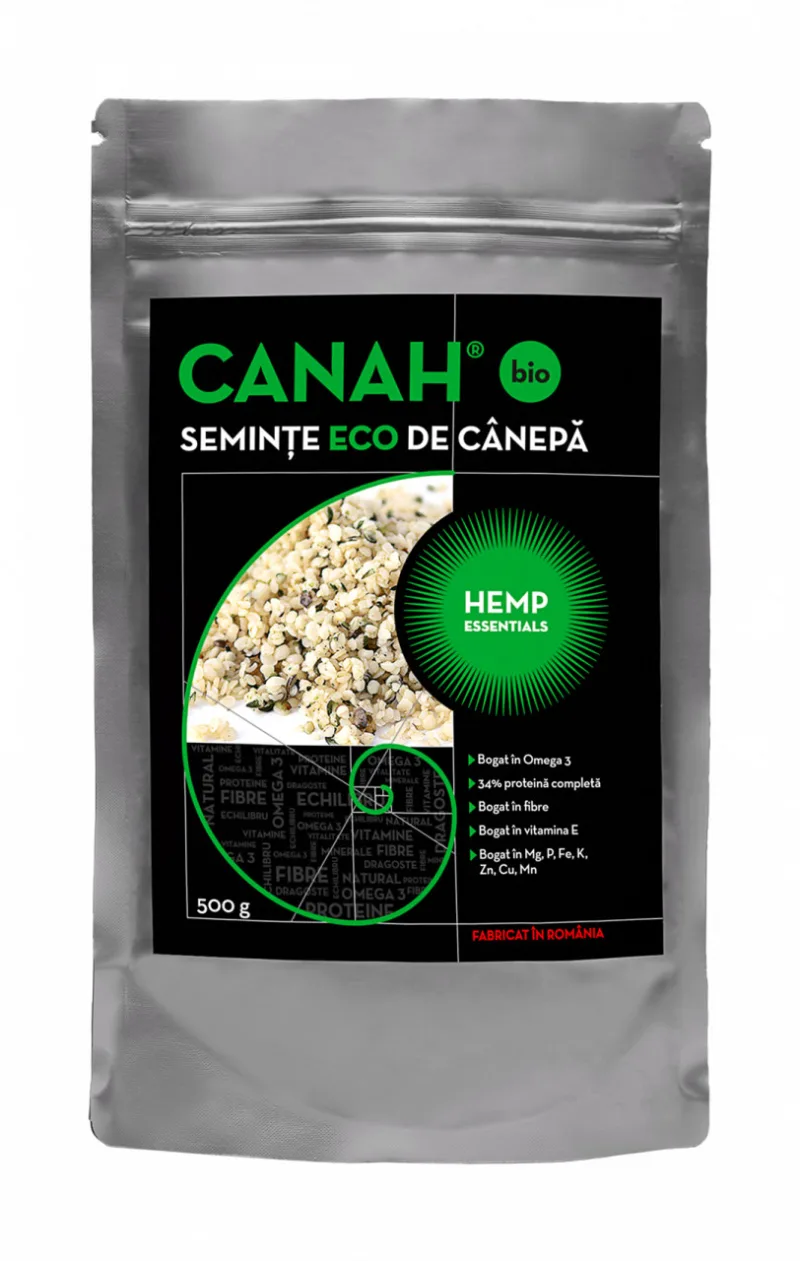 CANAH ECO Seminte canepa decorticate x 500g — preț și oferte