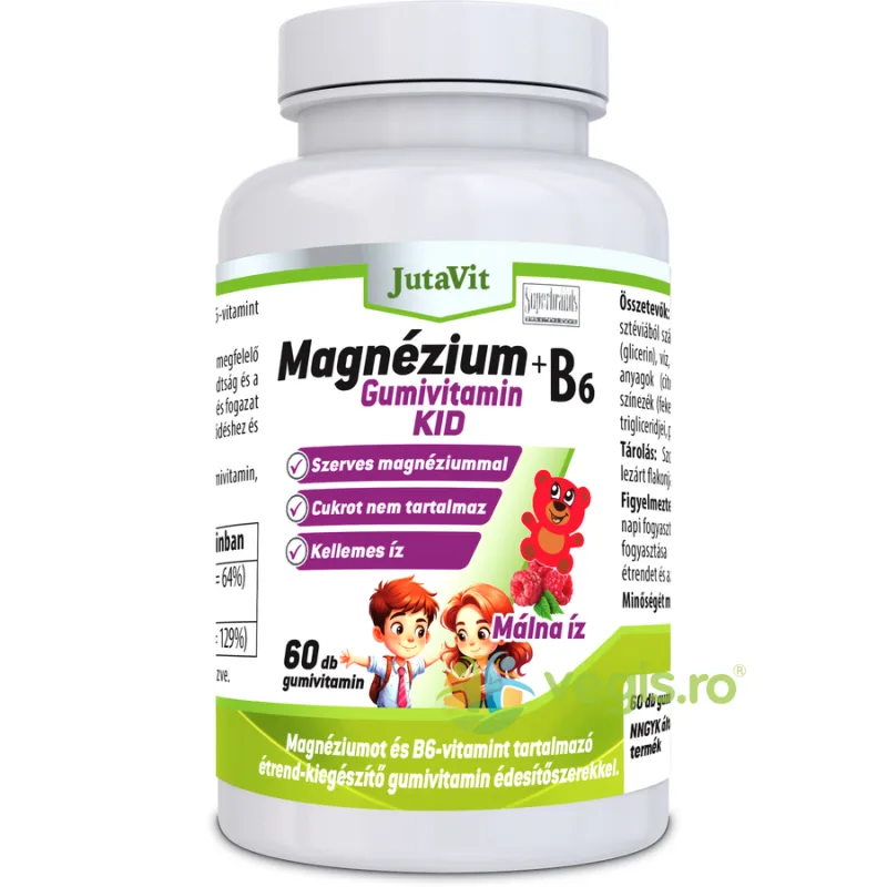 Magneziu + Vitamina B6 Jeleuri 60buc JUTAVIT — preț și oferte