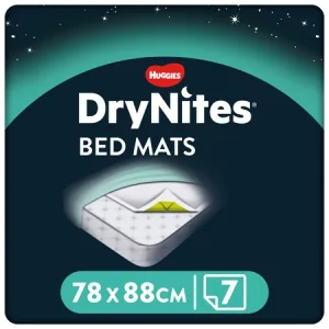 Protecție pentru pat DryNites Bed Mats, 7 bucăți, Huggies