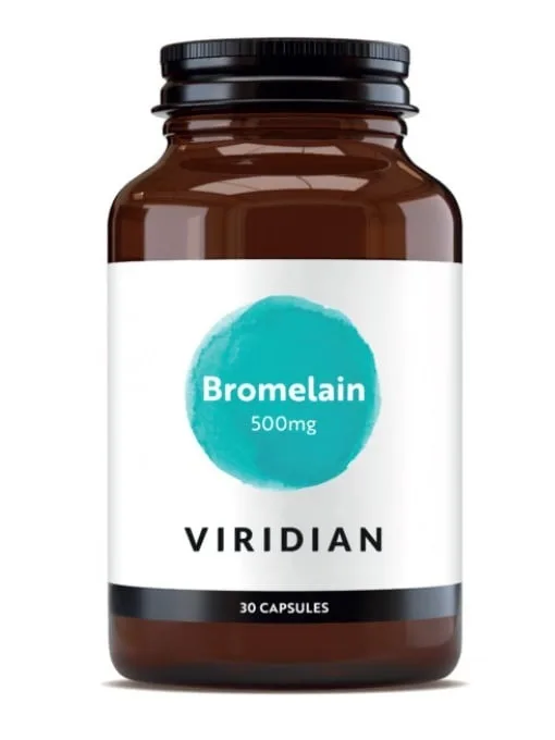 Bromelain 500 mg, 30 capsule, Viridian — preț și oferte