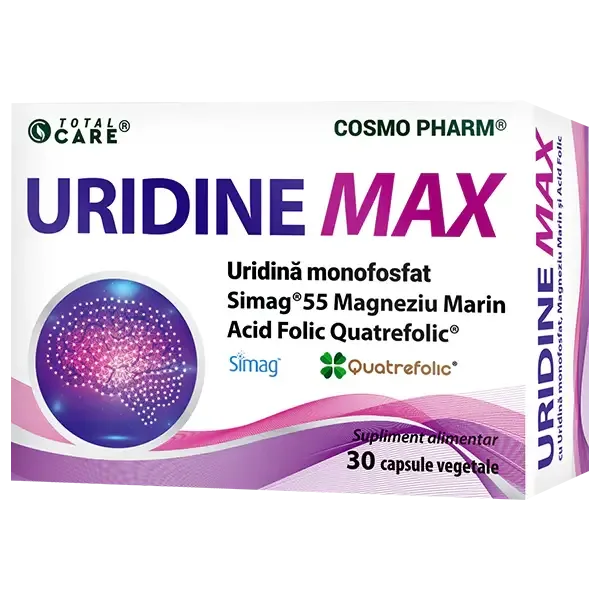 Uridine Max 250mg 30 caps. Total Care COSMO PHARM — preț și oferte