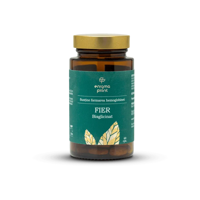 Fier Bisglicinat, susține formarea hemoglobinei, 60 capsule Enigma Plant — preț și oferte