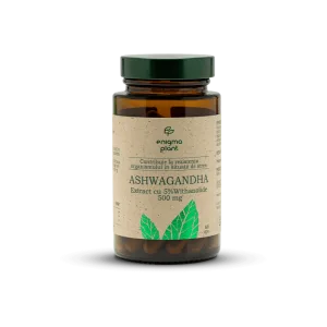 Ashwagandha extract 500mg, suport pentru organismul în situații de stres, 60 capsule