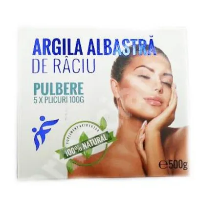 Pulbere de Argilă Albastră de Raciu, 5x 100 gr, Romcos — preț și oferte