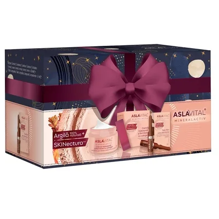 Set Cremă hidratantă cu colagen pentru fermitate SPF 15, 50 ml + Fiole cu Colagen 2 fiole x 2 ml Mineralactiv, Aslavital — preț și oferte
