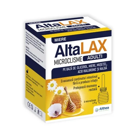AltaLAX microclisme adulți cu miere, 6x9 g, Althea Life Science — preț și oferte