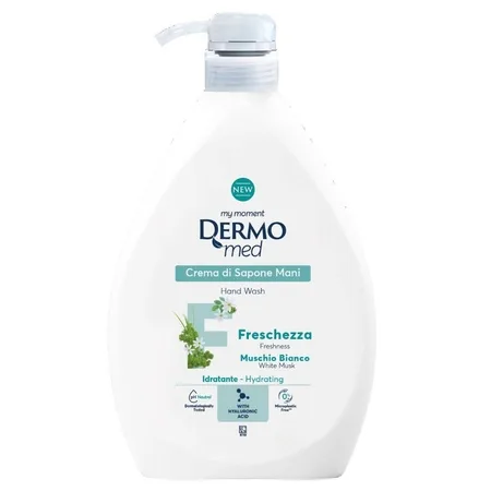 Săpun lichid cu pompă, Mosc Alb, 1000 ml, Dermomed — preț și oferte