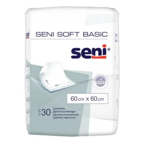 Aleze de protecție Soft Basic, 60x60 cm, 30 bucăți, Seni