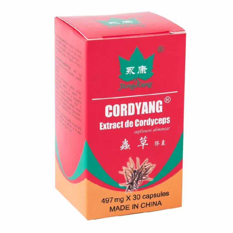Cordyang, 497 mg extract de cordiceps, 30 capsule, YongKang YONG KANG INTERNATIONAL — preț și oferte