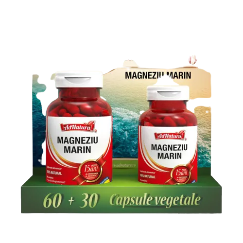 Pachet Magneziu Marin, 60 + 30 capsule, AdNatura — preț și oferte