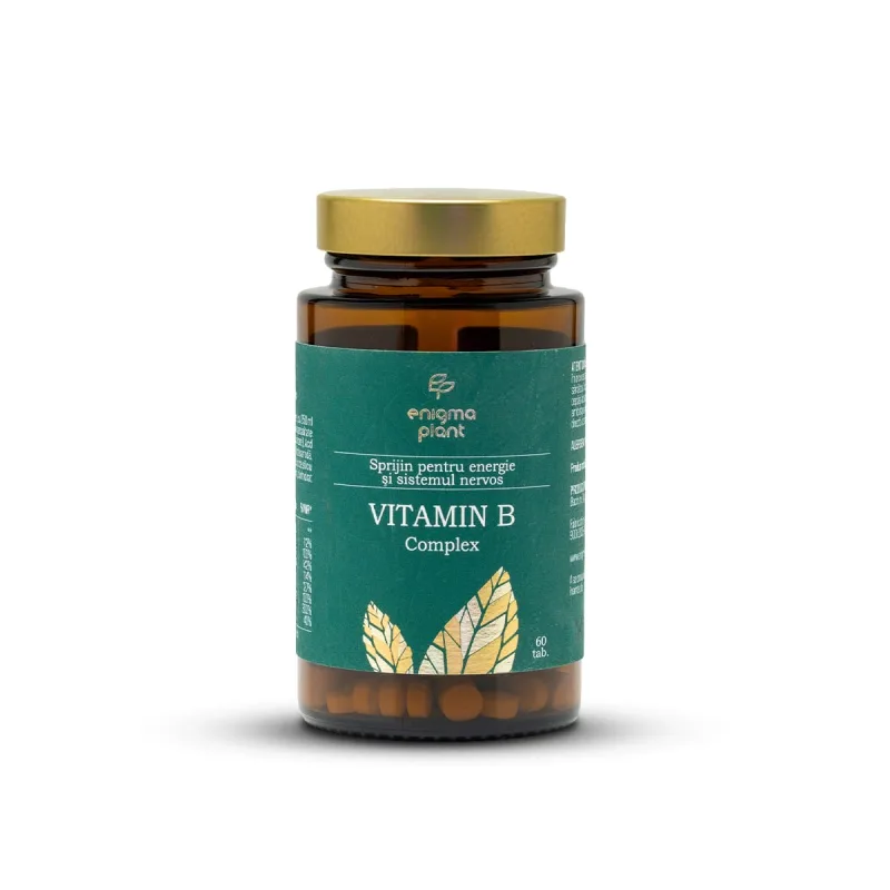 Vitamina B complex, sprijin pentru energie și sistemul nervos, 60 tab Enigma Plant — preț și oferte