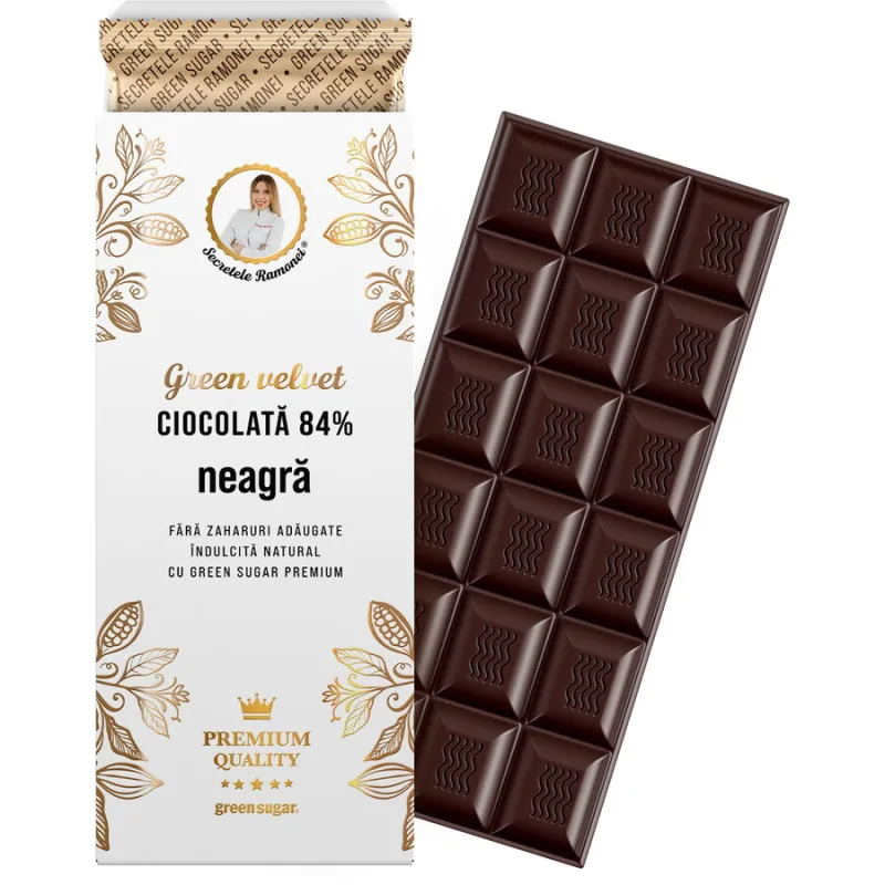 Green Velvet Ciocolata Neagra Secretele Ramonei 100g REMEDIA — preț și oferte