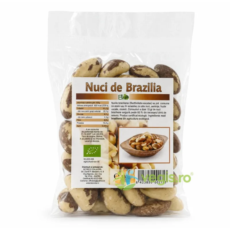 Nuci Braziliene Ecologice/Bio 150g Deco Italia — preț și oferte