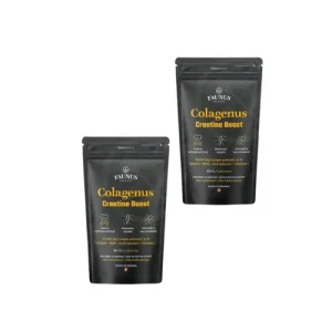 Colagenus Creatine Boost Pachet 2 x 457g – Colagen Hidrolizat cu Creatina pentru Performanta si Articulatii, Faunus