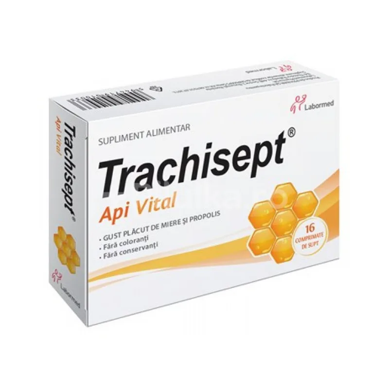 Trachisept Api Vital, 16 comprimate de supt LABORMED PHARMA — preț și oferte