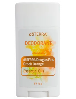 Deodorant îmbogățit cu uleiuri esențiale de Brad Duglas și Portocală Grecească, doTERRA, 75 grame