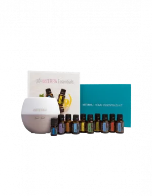 Kit complet cu difuzor Petal 2.0 si cele mai uzuale 10 uleiuri esentiale doTerra Home Essential Kit