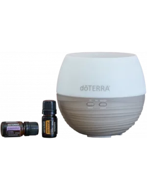 Difuzor Petal 2.0, doTERRA si 2 uleiuri - Portocala Sălbatică (5ml) și Levănțica (5ml)