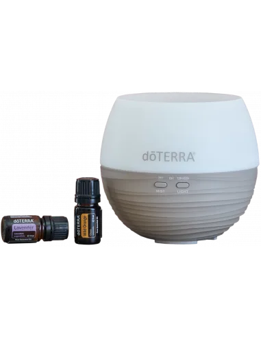 Difuzor Petal 2.0, doTERRA si 2 uleiuri - Portocala Sălbatică (5ml) și Levănțica (5ml) — preț și oferte