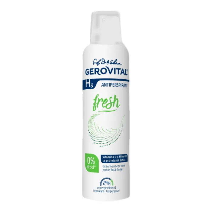Antiperspirant Fresh H3, 150 ml, Gerovital FARMEC — preț și oferte