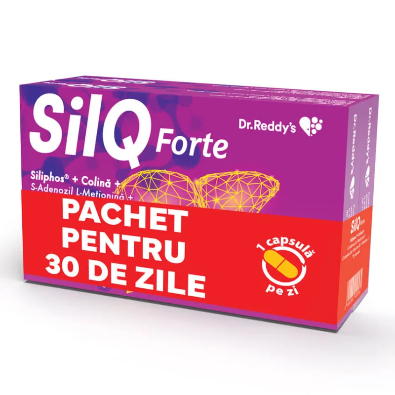 Pachet SilQ Forte, 2*15 capsule, Dr. Reddys — preț și oferte