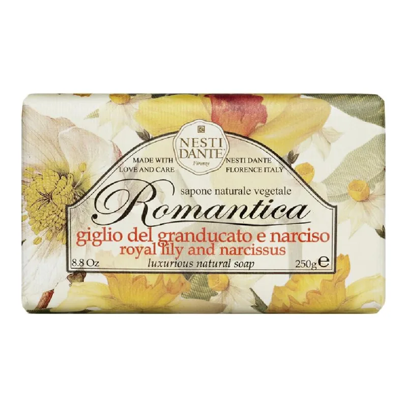 Sapun solid Romantica, Parfum de crin, 250 g, Nesti Dante NESTI DANTE ITALIA — preț și oferte