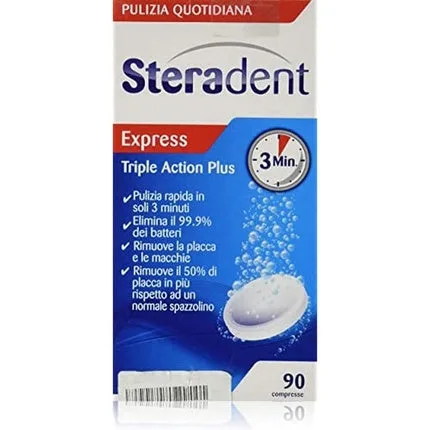 Tablete curățare proteze, Steradent, Ta Plus, 90 buc Reckitt — preț și oferte