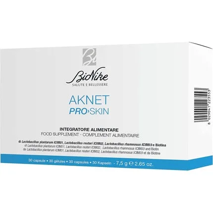 Supliment alimentar Bionike Aknet Pro Skin, 30 capsule, alb-albastru — preț și oferte