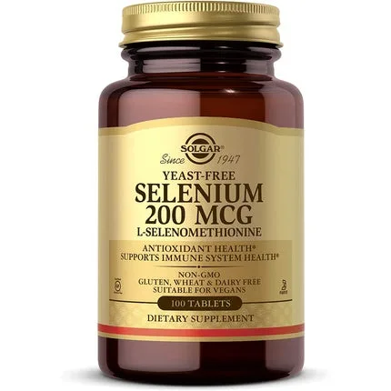 Seleniu, Solgar, 200mcg, 100 Tablete — preț și oferte