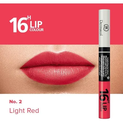 Lip Gloss, Dermacol, Light Red, 4.8g, Rezistență 16h — preț și oferte