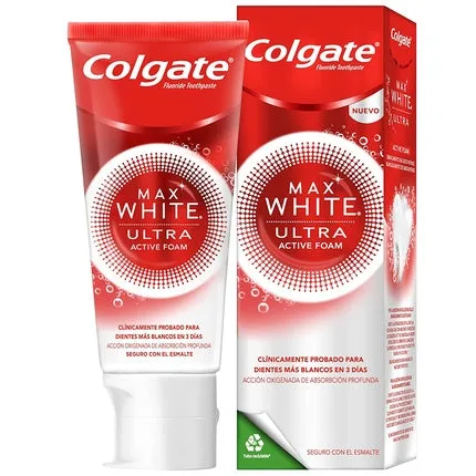 Pastă de dinți Colgate Max White Ultra Active Foam, 50ml — preț și oferte