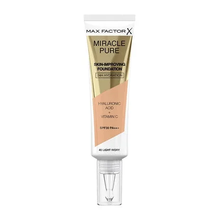 Fond de ten, Max Factor, Miracle Pure, SPF 30, nuanța Ivory deschis — preț și oferte