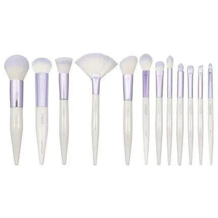 Pensule machiaj, Chique, set 12 piese, alb, vegan — preț și oferte