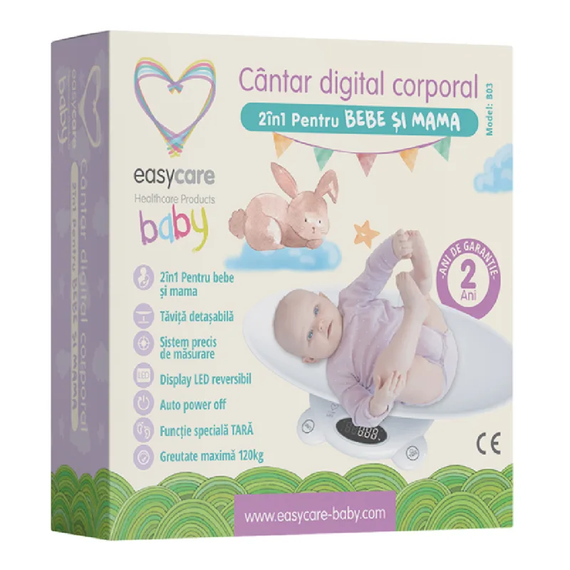 Cantar digital corporal 2 in 1, EasyCare Baby — preț și oferte