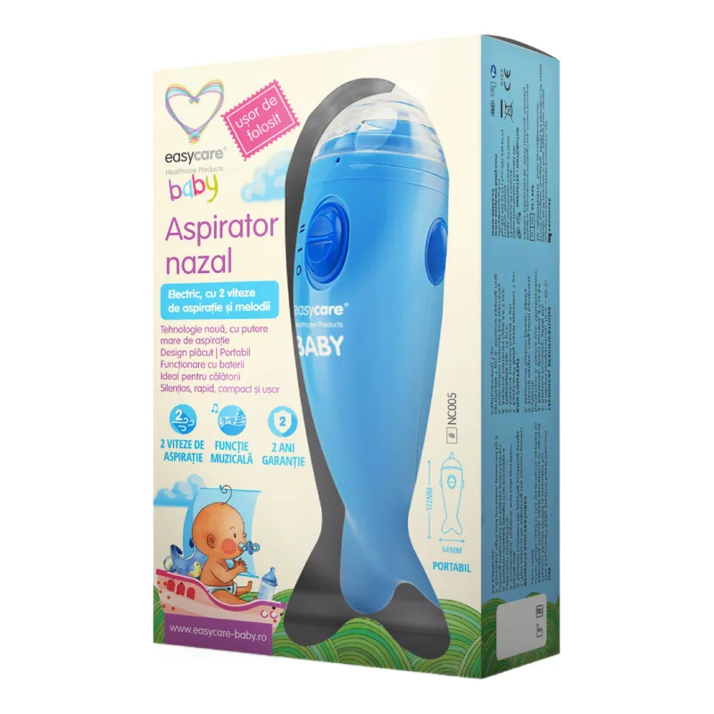 Aspirator nazal electric 2 viteze+melodii, Easycare Baby — preț și oferte