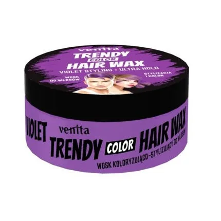 Ceară de coafare Ventita Trendy Color, Violet, 100 g Venita — preț și oferte