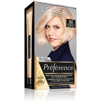 Vopsea de păr, L'Oréal Paris, Preference, blond foarte deschis — preț și oferte