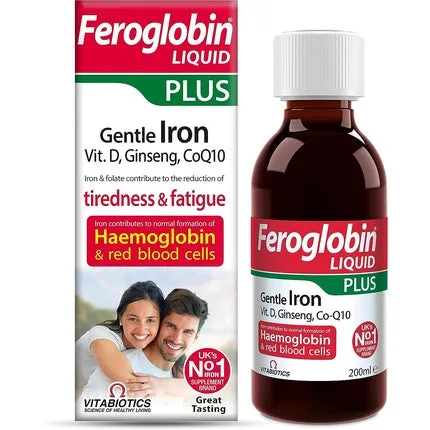 Lichid Feroglobin, Plus, 200ml, maroniu VITABIOTICS — preț și oferte