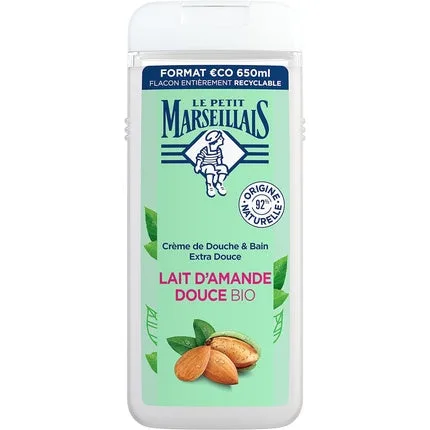 Gel de duș Le Petit Marseillais, Lait Amande Douce Bio, 650ml — preț și oferte