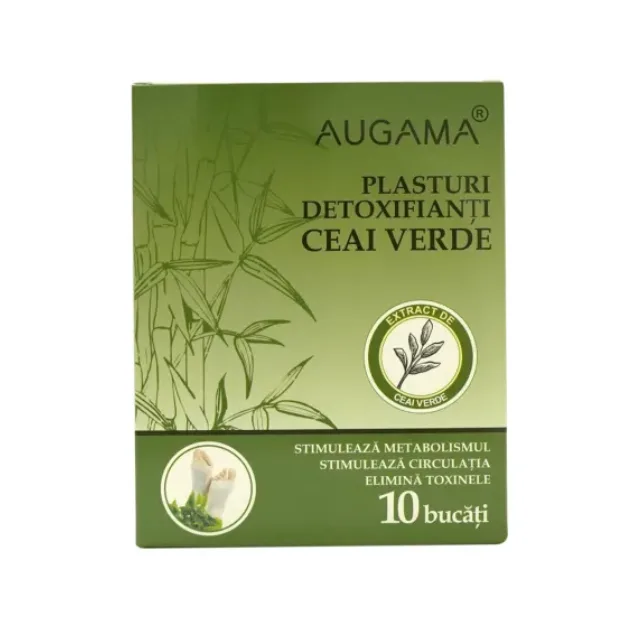 Plasturi detoxifianti cu ceai verde, 10*12 cm, 10 bucati, Augama HENAN KANGDI MEDICAL DEVICES CO — preț și oferte