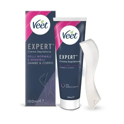 Cremă depilatoare, Veet, Expert, piele normală și sensibilă, 100ml — preț și oferte
