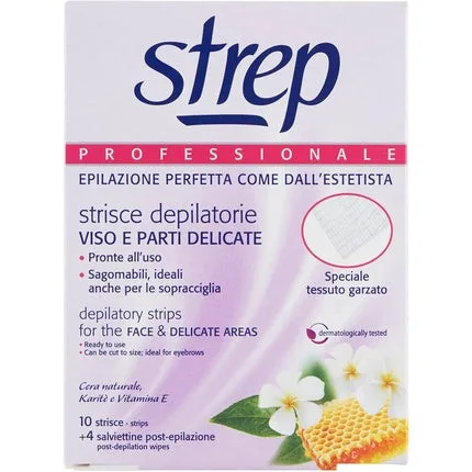 Benzi epilat față, Strep, delicate, 10 bucăți — preț și oferte