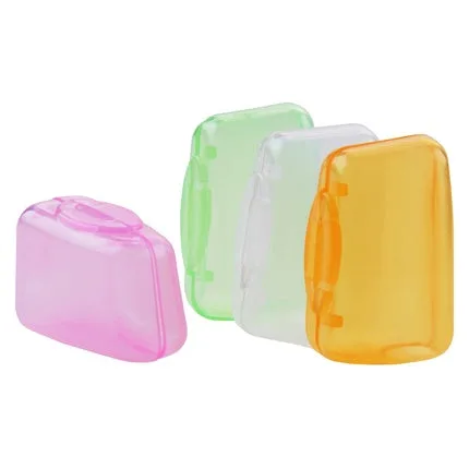 Set 4 capace periuțe de dinți, Intervion, colorate (roz, verde, alb, portocaliu), plastic — preț și oferte