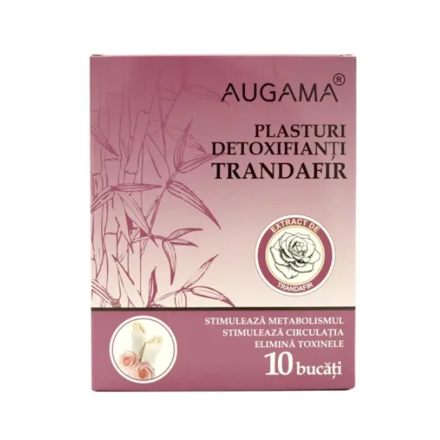 Plasturi detoxifianti cu trandafir Augama, 10x12 cm, 10 bucati HENAN KANGDI MEDICAL DEVICES CO — preț și oferte