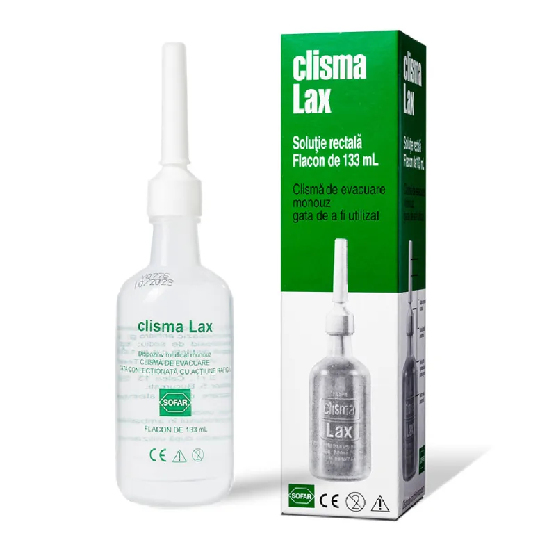 Clisma Lax, 133 ml, 20 flacoane, Sofar SOFARFARM — preț și oferte