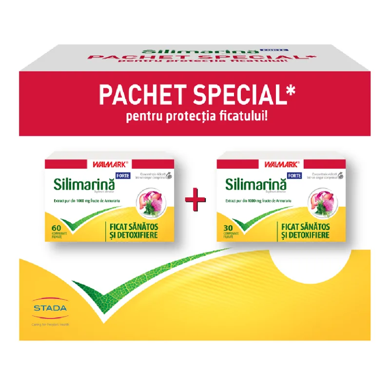Pachet Silimarina Forte, 90 comprimate, Walmark STADA — preț și oferte