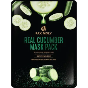Mască de față cu extract de castravete Pax Moly - 1 bucată